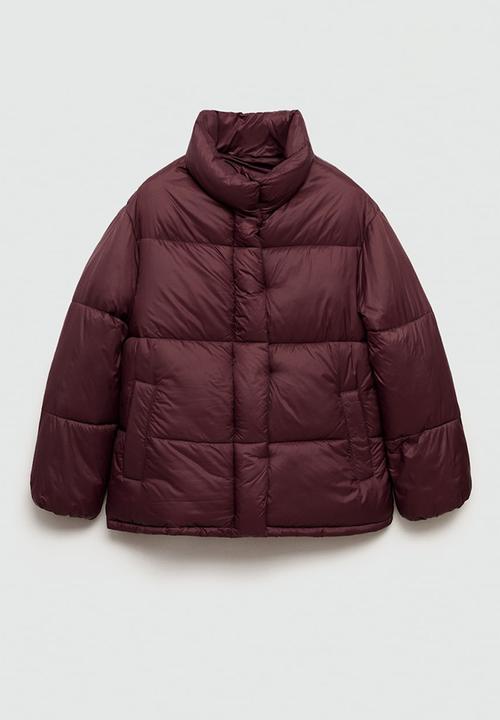 MANGO - Puffer Coat Time - Dark Red