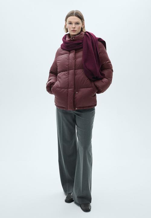 MANGO - Puffer Coat Time - Dark Red