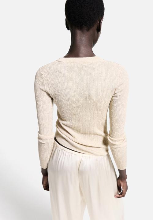 MANGO - Sweater Tung - Gold