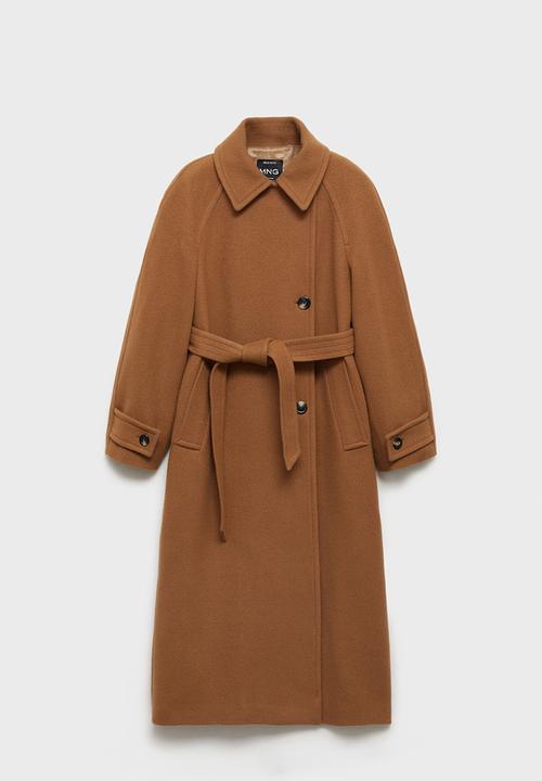 MANGO - Coat Bebrown - Brown