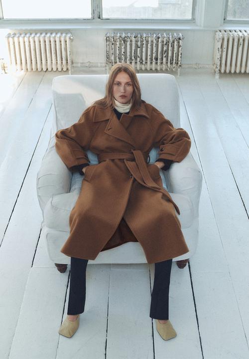 MANGO - Coat Bebrown - Brown