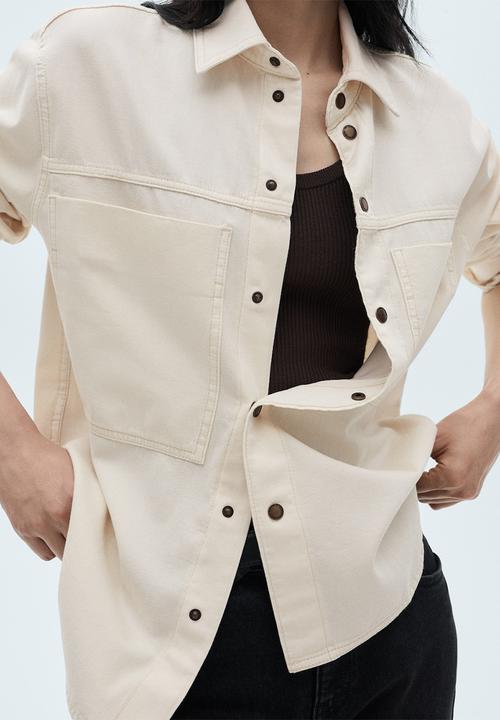 MANGO - Shirt Rock - Light Beige