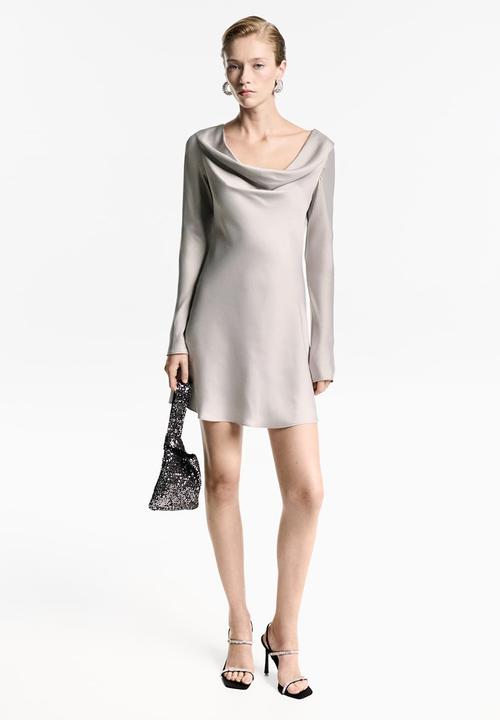 MANGO - Dress Galy - Silver