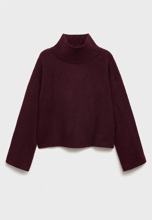 MANGO - Sweater Arandano - Dark Red