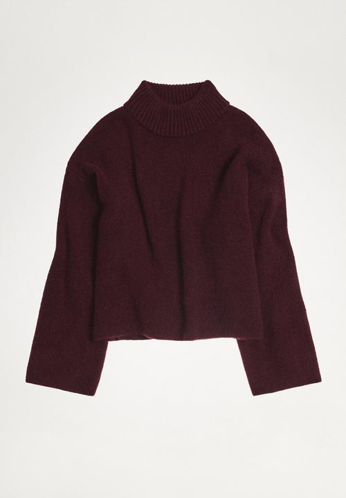 MANGO - Sweater Arandano - Dark Red