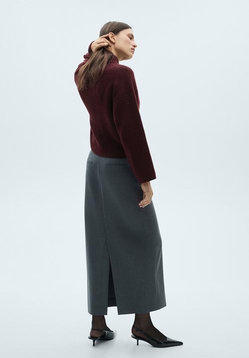 MANGO - Sweater Arandano - Dark Red
