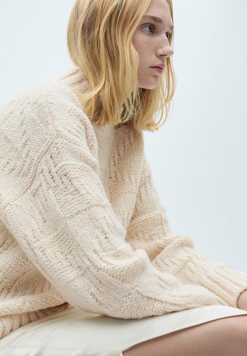 MANGO - Sweater Aleyna - Light Beige