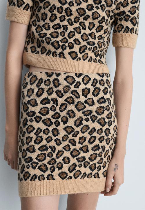 MANGO - Skirt Synn - Brown