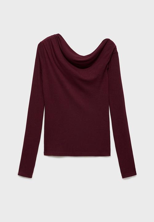MANGO - T-Shirt dakota - dark red