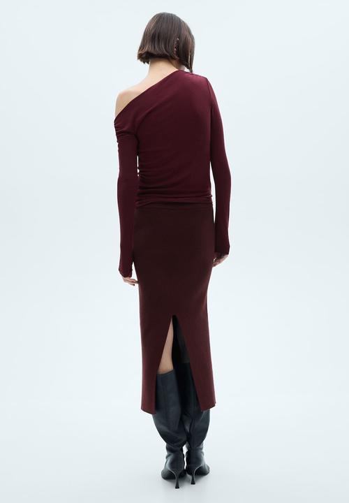 MANGO - T-Shirt dakota - dark red