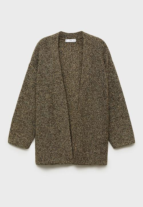 MANGO - Cardigan Abraham - Green