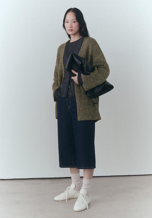 MANGO - Cardigan Abraham - Green