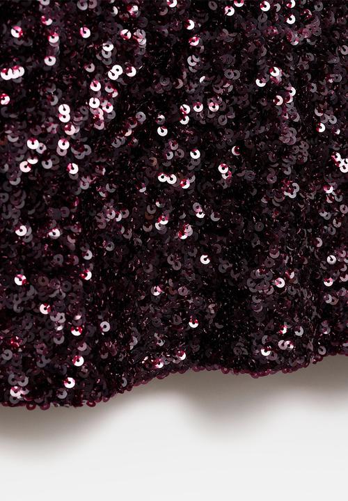 MANGO - Skirt Xjavi - Dark Red