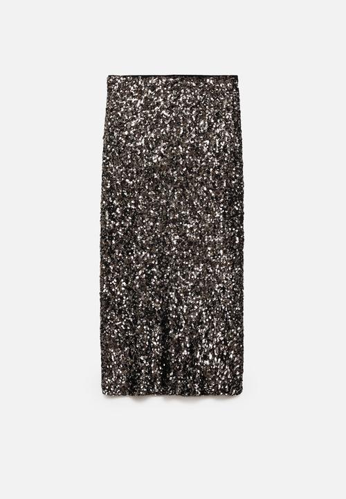 MANGO - Skirt Xjavi - Charcoal