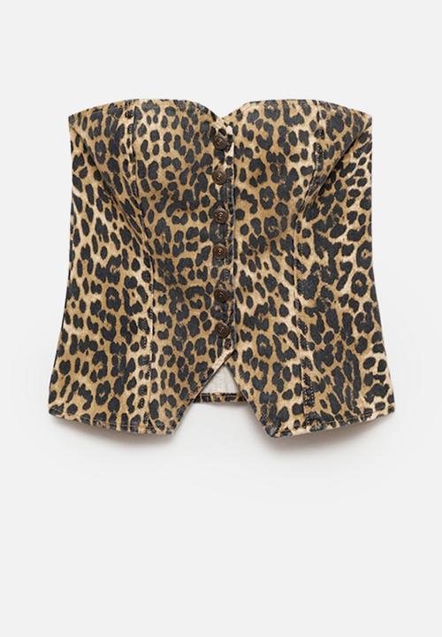 MANGO - Top Leo -  Brown
