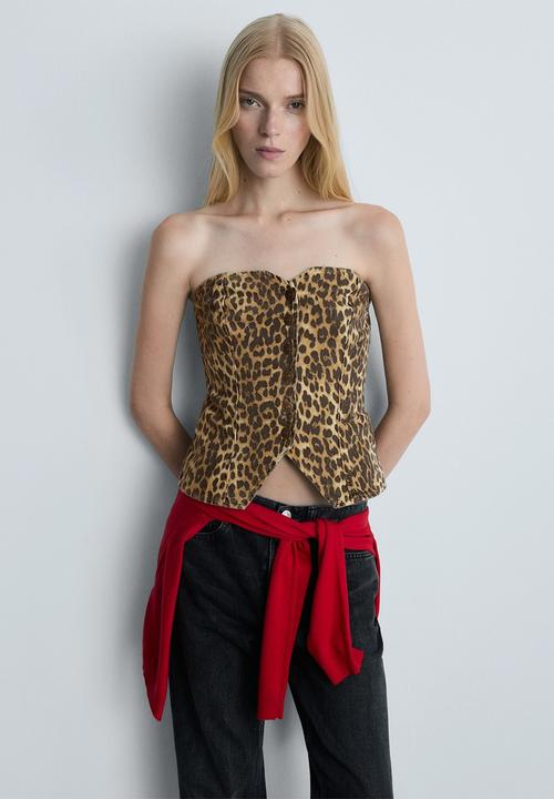 MANGO - Top Leo -  Brown