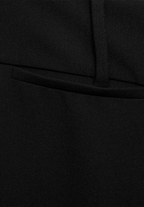 MANGO - Trousers Checky -  Black