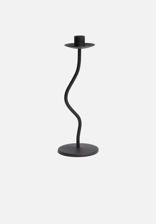 H&M - Metal candlestick - black