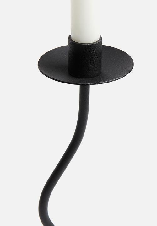 H&M - Metal candlestick - black