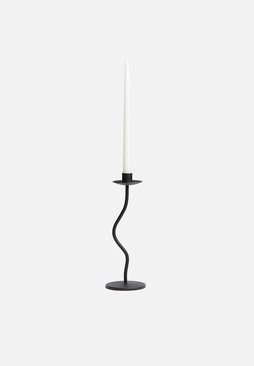 H&M - Metal candlestick - black