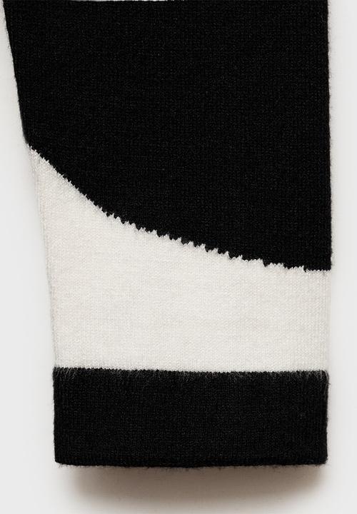MANGO - Dress Wavy - Black & White 