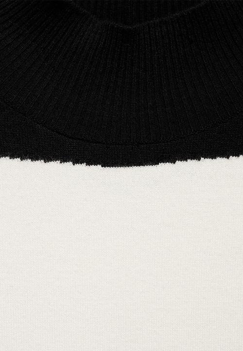MANGO - Dress Wavy - Black & White 