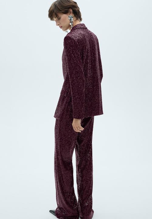 MANGO - Trousers Xjupiter - Dark Red