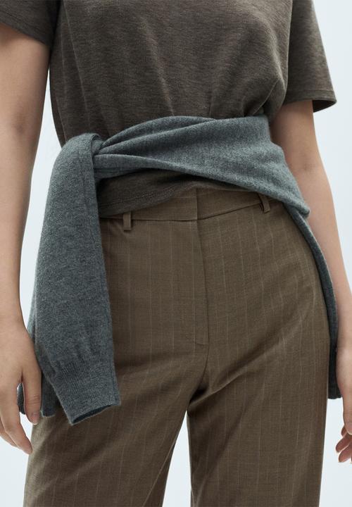 MANGO - Trousers Irish -  Light Beige