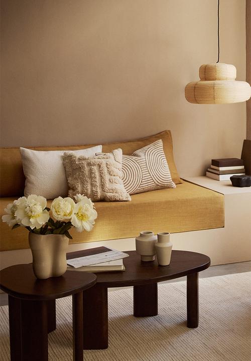 H&M - Tufted cushion cover - light beige 