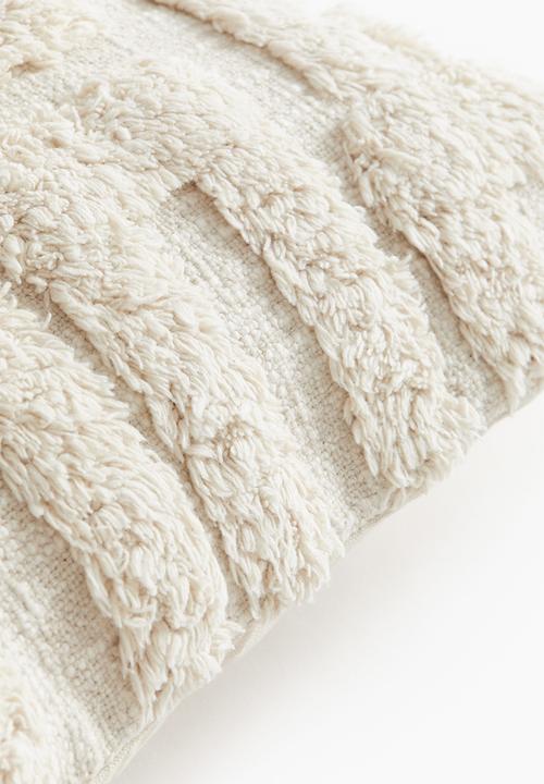 H&M - Tufted cushion cover - light beige 