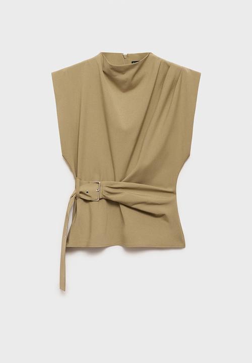 MANGO - Blouse Angela - Beige