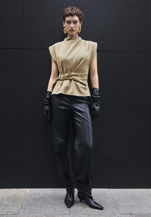 MANGO - Blouse Angela - Beige
