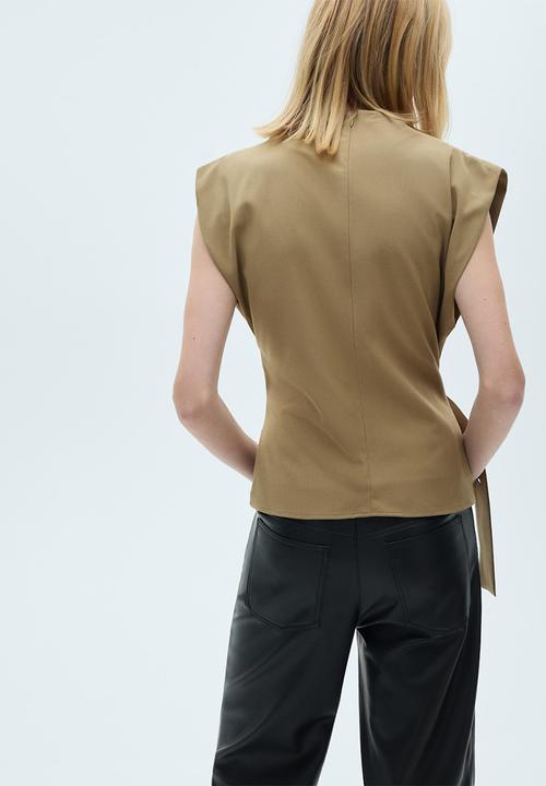 MANGO - Blouse Angela - Beige