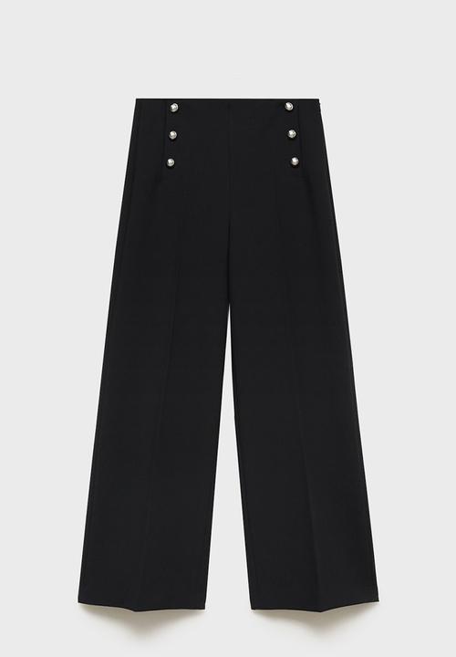 MANGO - Trousers Baguette - Black