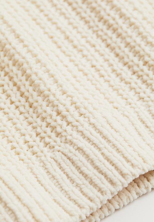 H&M - Knitted chenille jumper - light beige