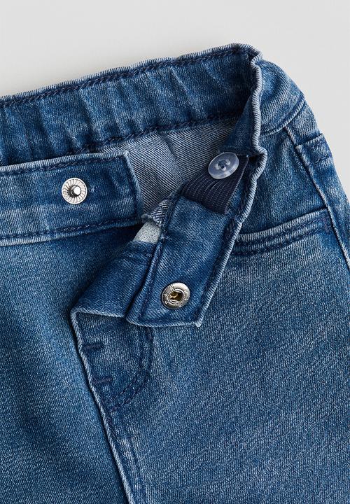H&M - Embroidered jeans - denim blue/bows