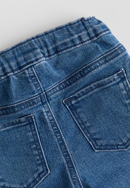 H&M - Embroidered jeans - denim blue/bows
