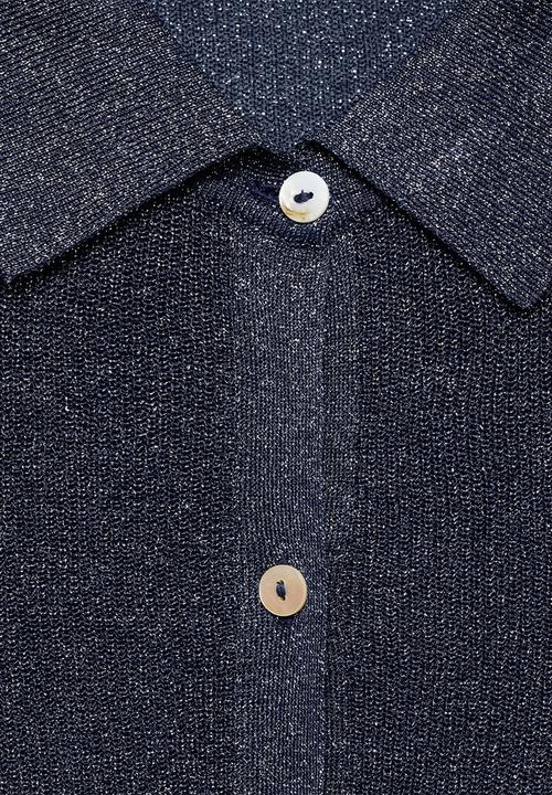 MANGO - Cardigan Kling - Dark Blue