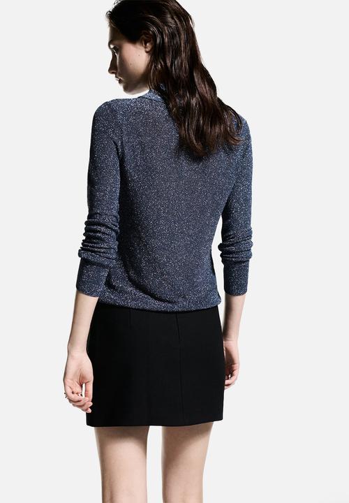 MANGO - Cardigan Kling - Dark Blue