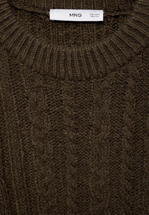 MANGO - Dress Natte - Khaki