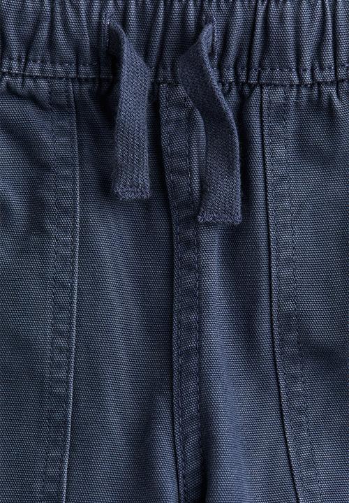 H&M - Cotton canvas joggers - dark blue