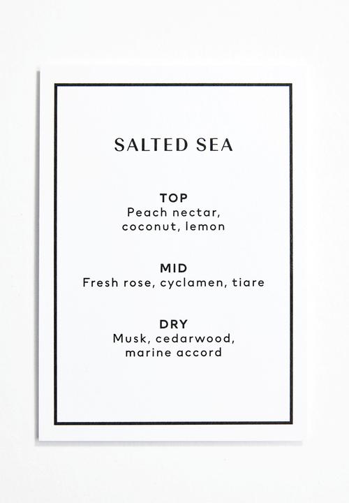 H&M - Scented candle in stoneware holder - white salted sea