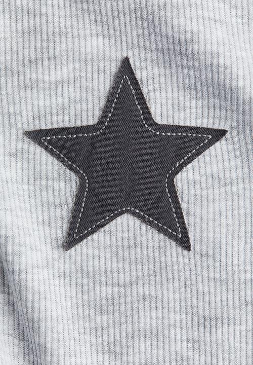 H&M - Printed raglan-sleeved dress - grey & star