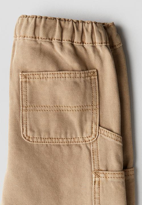 H&M - Patch pocket jeans - beige