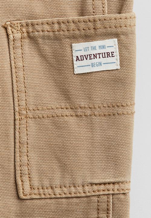 H&M - Patch pocket jeans - beige