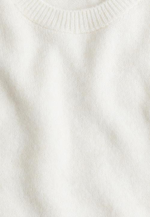 H&M - Knitted T-shirt - white