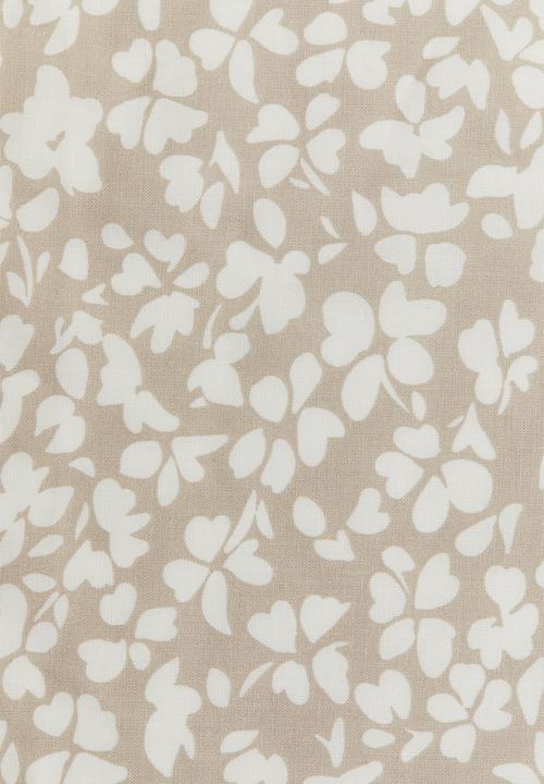 H&M - Patterned cotton fitted sheet - beige floral