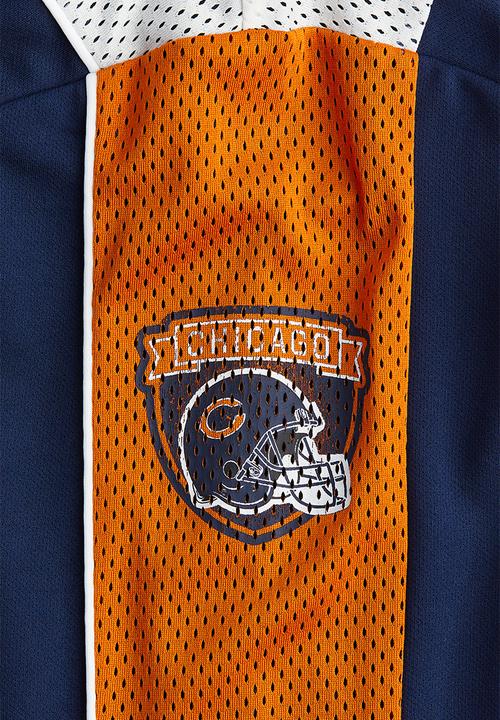 H&M - Printed mesh top - navy blue & nfl