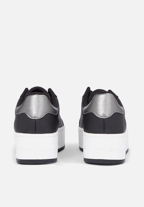 Tommy Hilfiger - Flatform leather sneaker - warm stone
