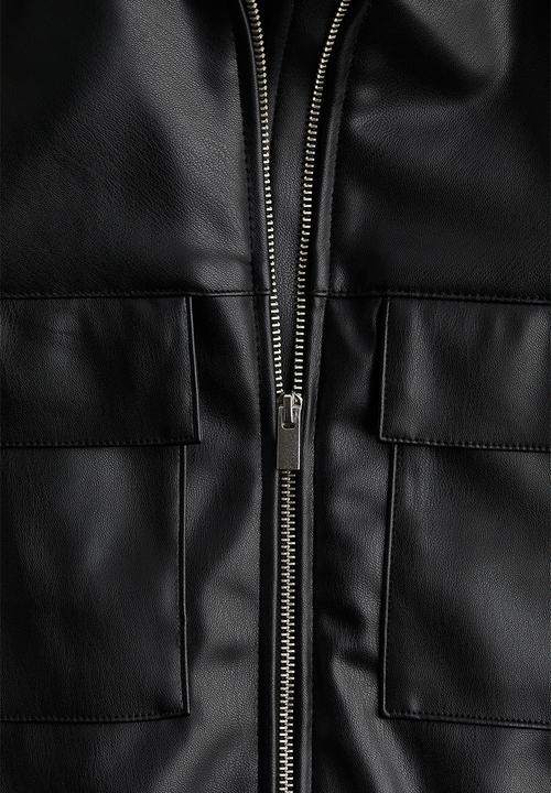 H&M - Coated jacket - black